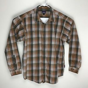 Patagonia Organic Cotton mens long sleeve button up casual shirt L